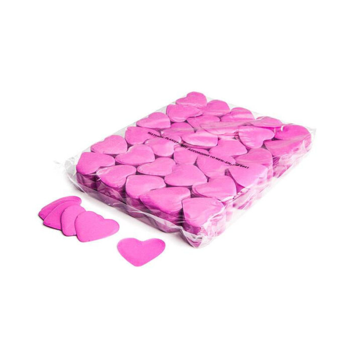 TCM FX - Lassú esésű Konfetti Szív Ø 55mm - Rózsaszín - 1 kg